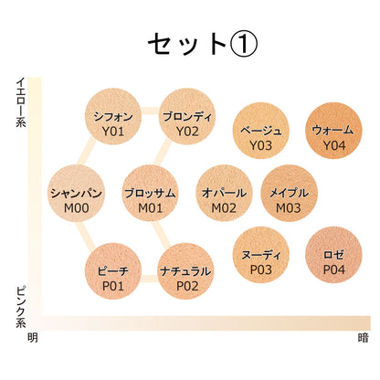 ミネラルファンデーション お試しサイズ6色セット