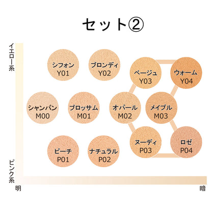 ミネラルファンデーション お試しサイズ6色セット